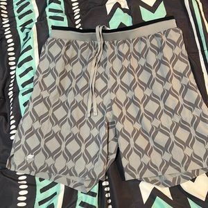 Grey gym shorts